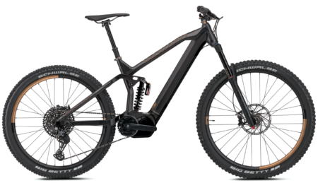 NS Bikes E-Fine 2 Power täysjousto - koko S - Shimano EP8 + akku 630Wh - ilmakeula + teräsjousi takana