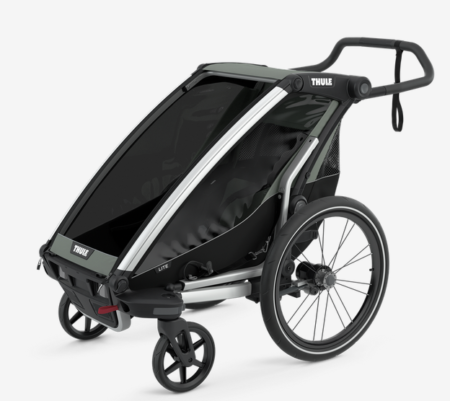 Thule Chariot Lite single lastenkuljetuskärry + hiihtopaketti - tarjoushinta vain 780€